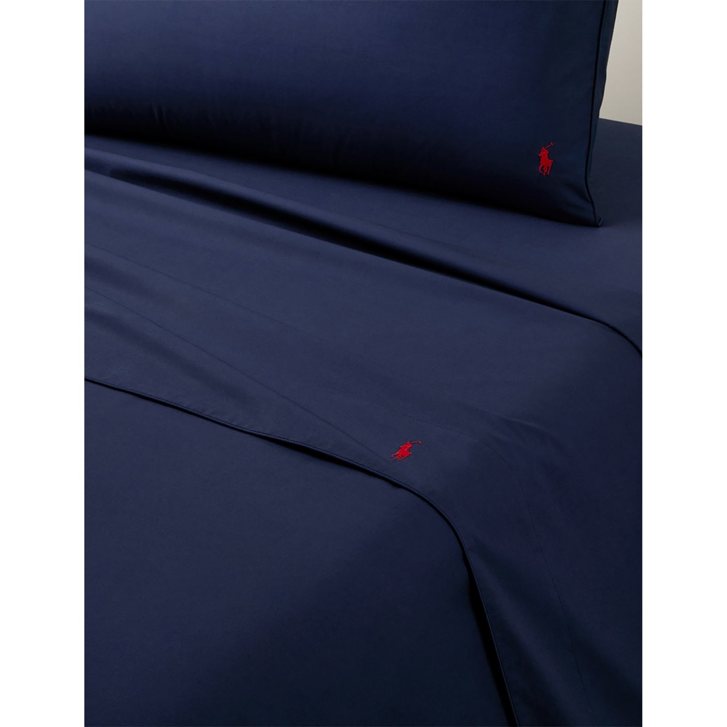 Polo Player Cotton Flat Sheet - Double