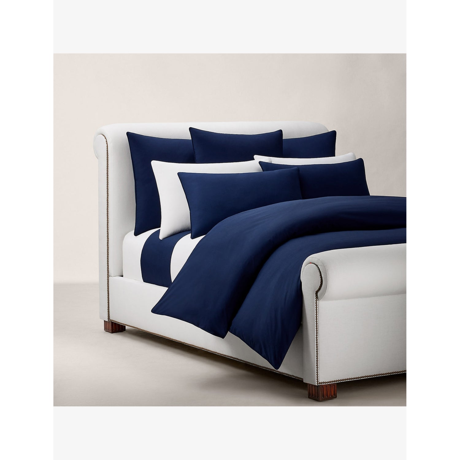 Ralph Lauren cotton pillowcase, polo player embroidery, 50x75cm, imported from the UK