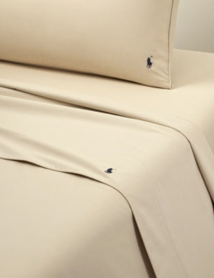 Ralph Lauren Home Player Cotton Flat Sheet