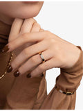 APM Monaco 18ct yellow gold-plated cubic zirconia ring, UK version