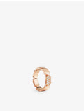 APM Monaco rose gold plated cubic zirconia ring, UK version