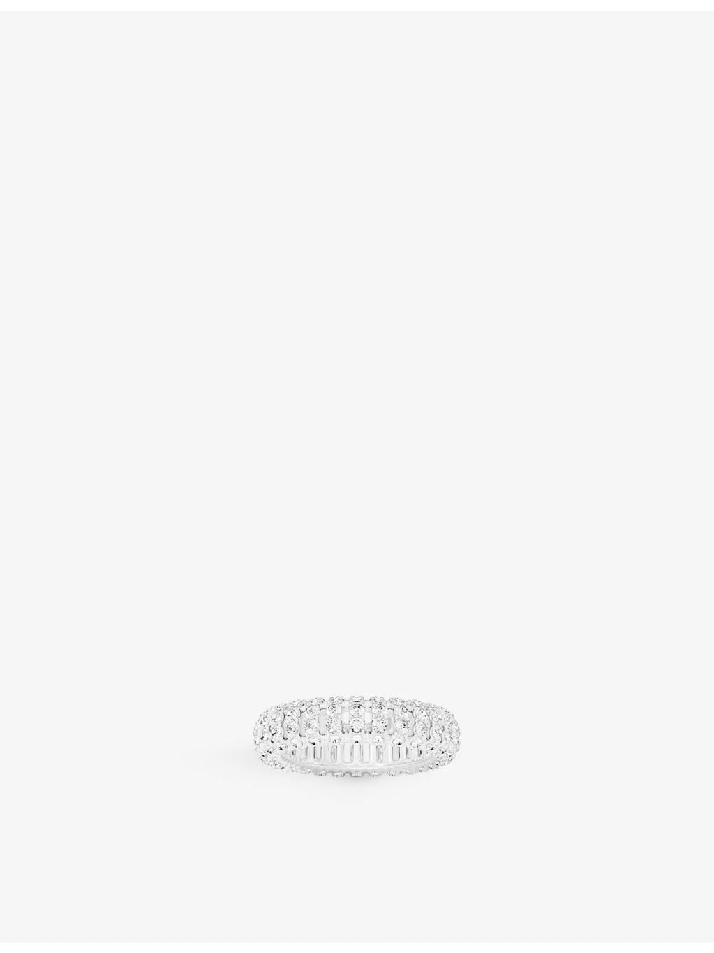 APM Monaco pavé ring sterling silver cubic zirconia, imported from the UK