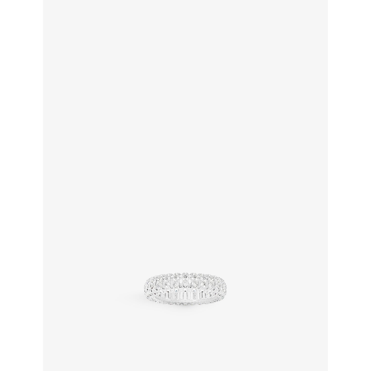 Pavé Sterling-Silver and Cubic Zirconia Ring - M