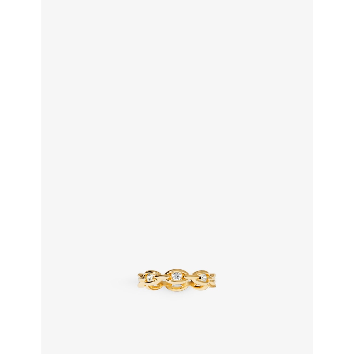 Hiver 18ct Yellow Gold-Plated Metal And Cubic Zirconia Ring - M