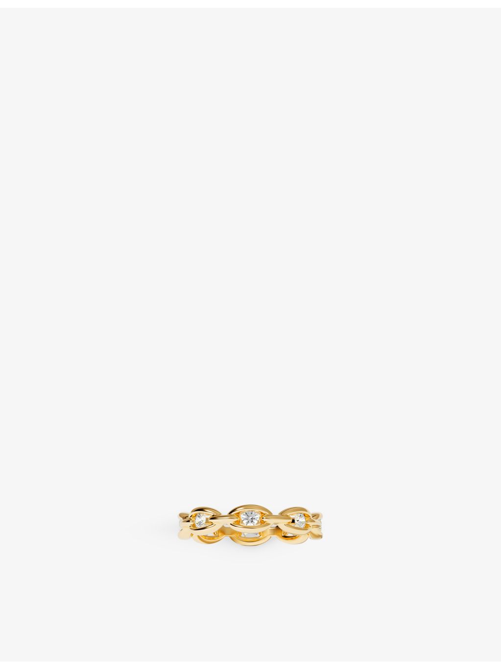 APM Monaco Hiver gold-plated cubic zirconia ring, imported from the UK