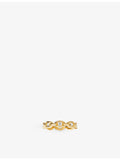 APM Monaco Hiver gold-plated cubic zirconia ring, imported from the UK
