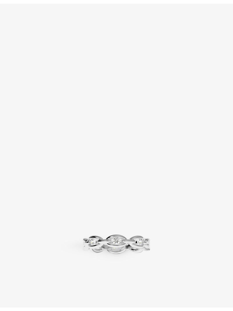 APM Monaco Hiver sterling silver cubic zirconia ring (British brand)