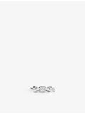 APM Monaco Hiver sterling silver cubic zirconia ring (British brand)