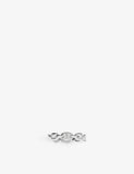 APM Monaco Hiver Sterling Silver and Cubic Zirconia Ring