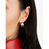 TOI MOI rose gold hoop earrings cubic zirconia sterling silver, imported from the UK