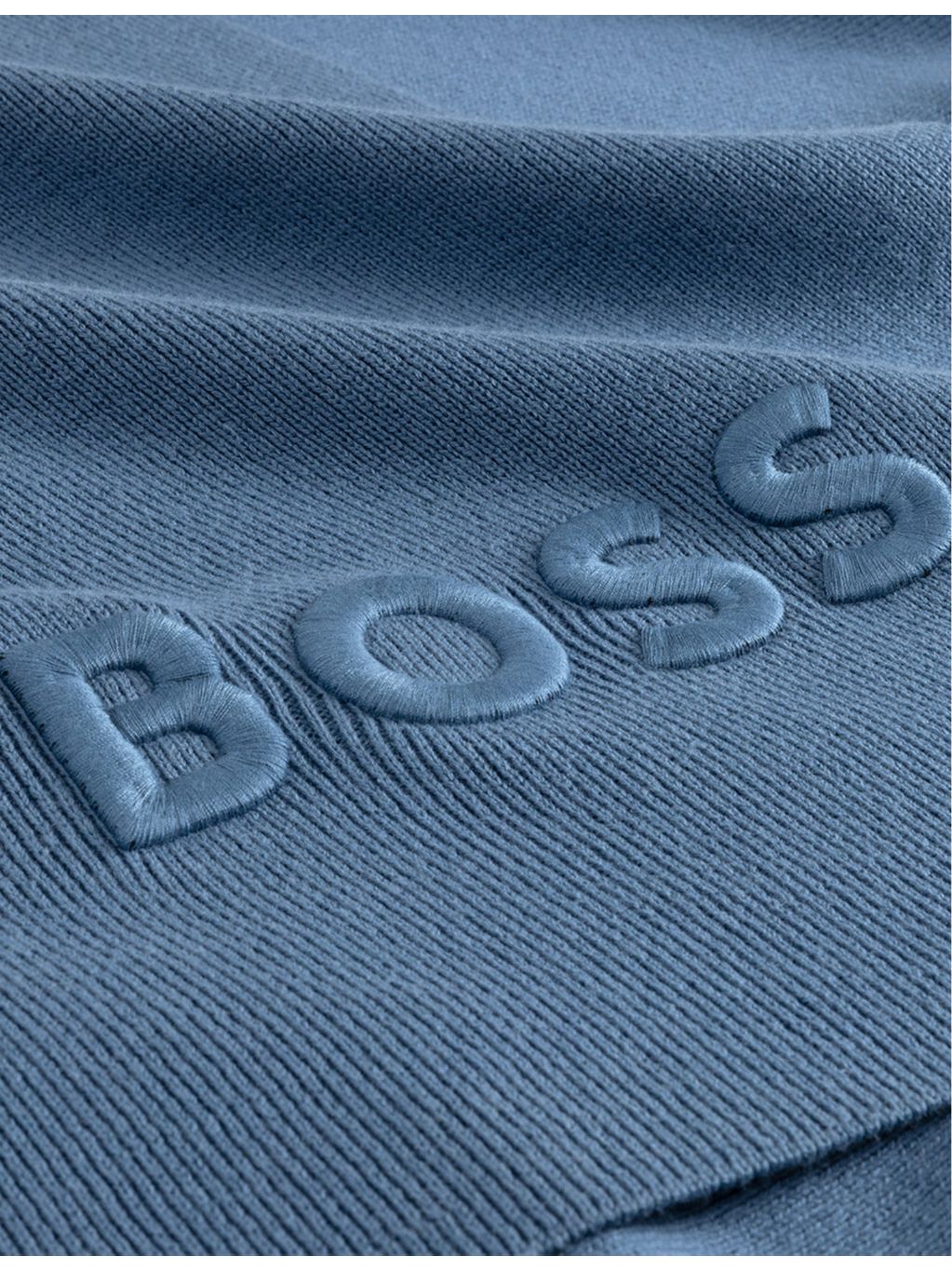 BOSS knitted throw logo-embroidered 170cm x 130cm, UK version