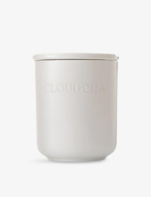 Cloudcha reusable ceramic caddy with flat lid, UK version
