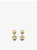 JGJ gold-plated drop earrings with faux pearl, UK version