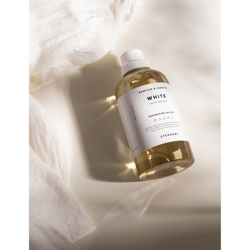 Steamery white laundry detergent 750ml, imported from the UK