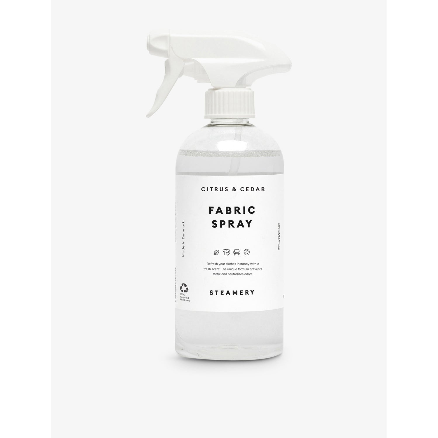 Steamery Citrus Cedar Fabric Spray 500ml, imported from the UK