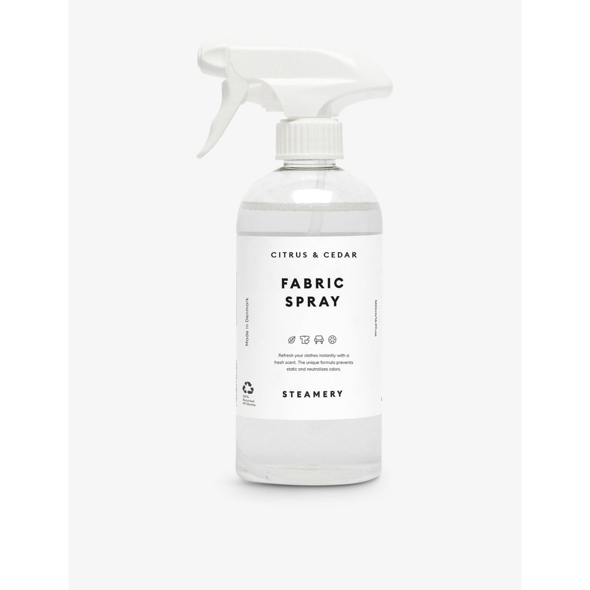 Steamery Citrus Cedar Fabric Spray 500ml, imported from the UK