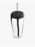 Georg Jensen Sky stainless steel travel cup with straw - British product