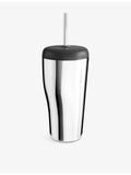 Georg Jensen Sky stainless steel travel cup with straw - British product