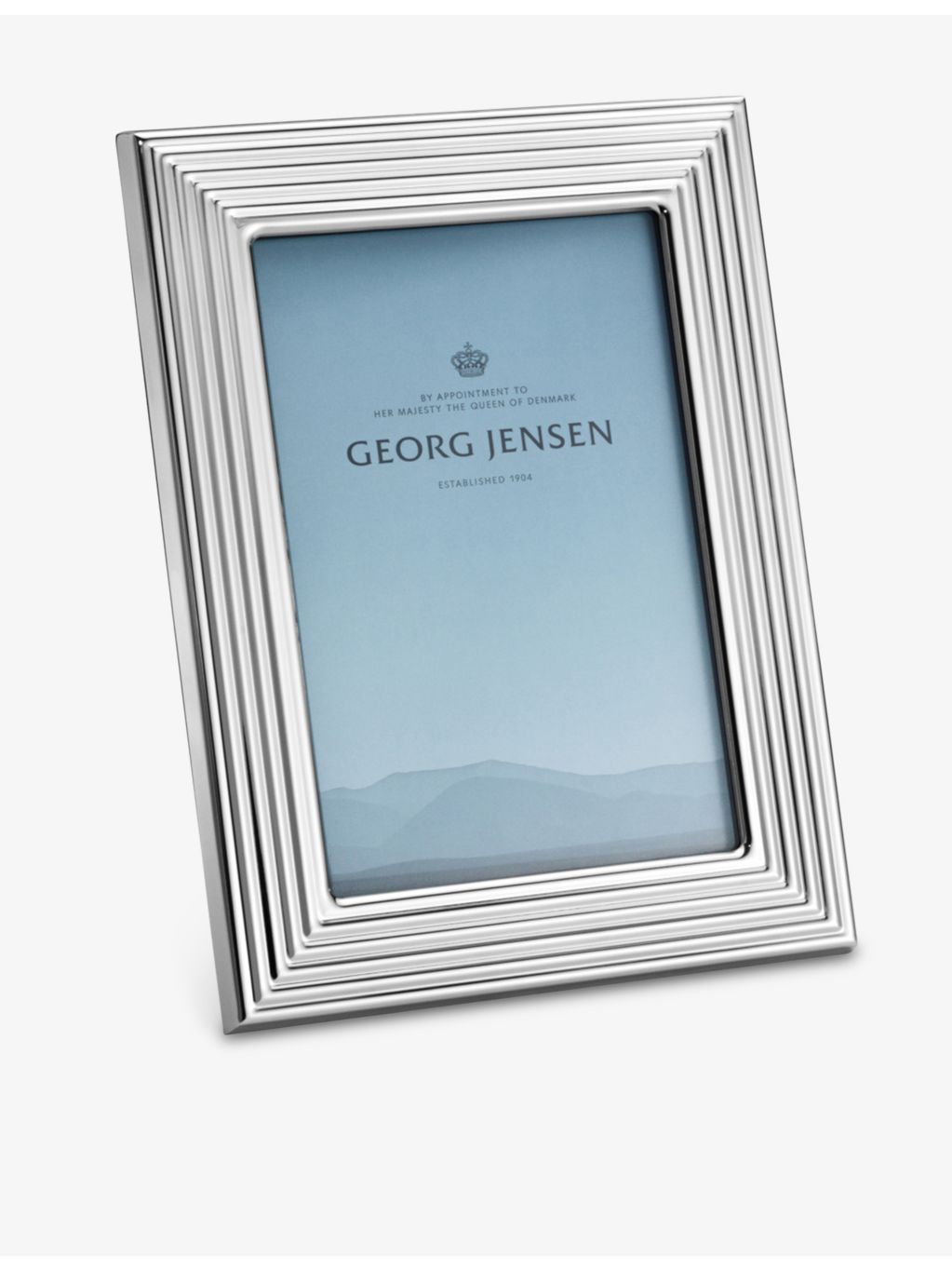 Georg Jensen Bernadotte stainless steel picture frame 4 x 5in (British brand)