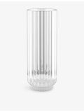 Georg Jensen Bernadotte round glass vase 22.5cm, UK version