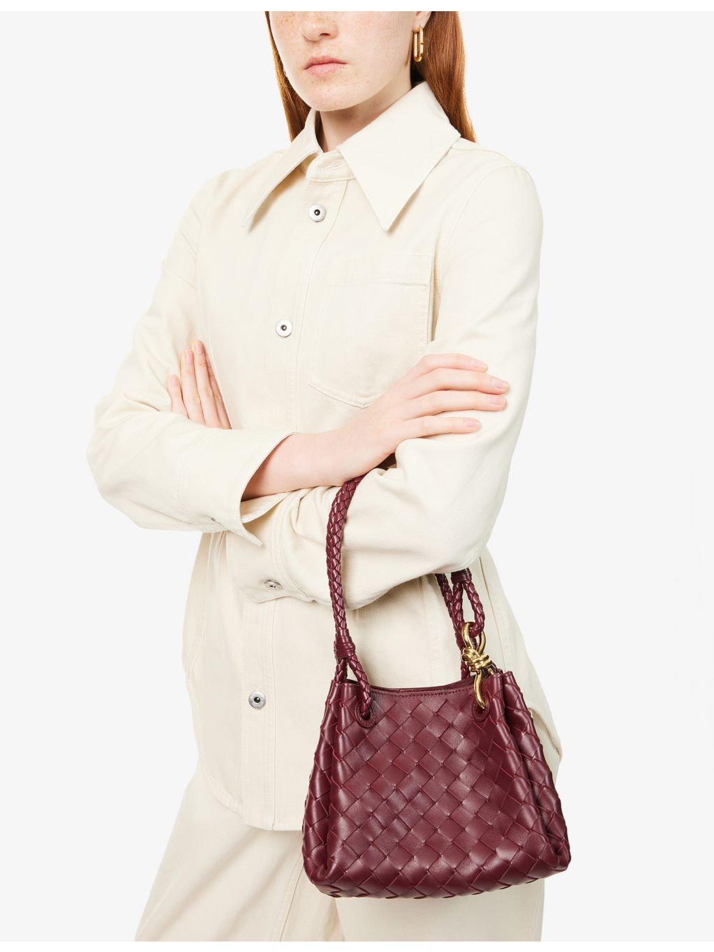 Bottega Veneta Parachute small leather shoulder bag (British brand)