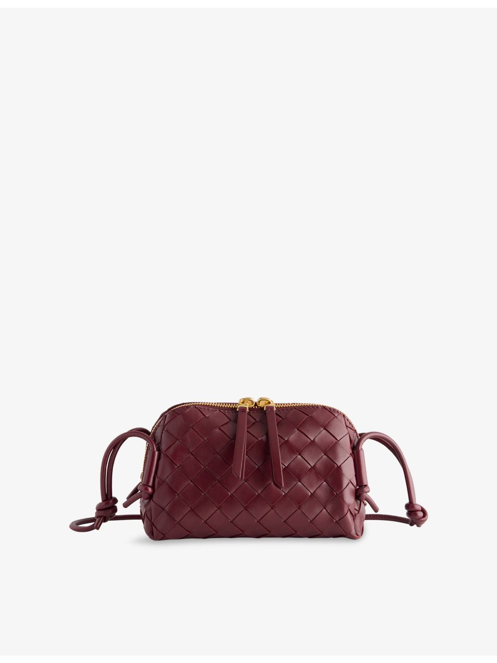 Bottega Veneta Concert leather pouch with gold hardware - British product