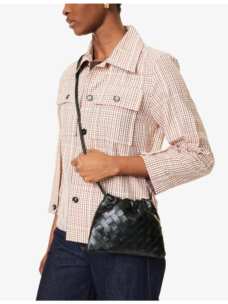 Bottega Veneta Dustbag small leather cross-body bag, Intrecciato weave (British brand)