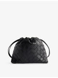Bottega Veneta Dustbag small leather cross-body bag, Intrecciato weave (British brand)