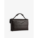 Bottega Veneta Knot Lock leather top-handle bag, imported from the UK