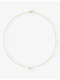 Monica Vinader mini heart necklace with 0.04ct lab-grown diamond - British product