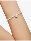 Monica Vinader heart mini pearl bracelet, imported from the UK