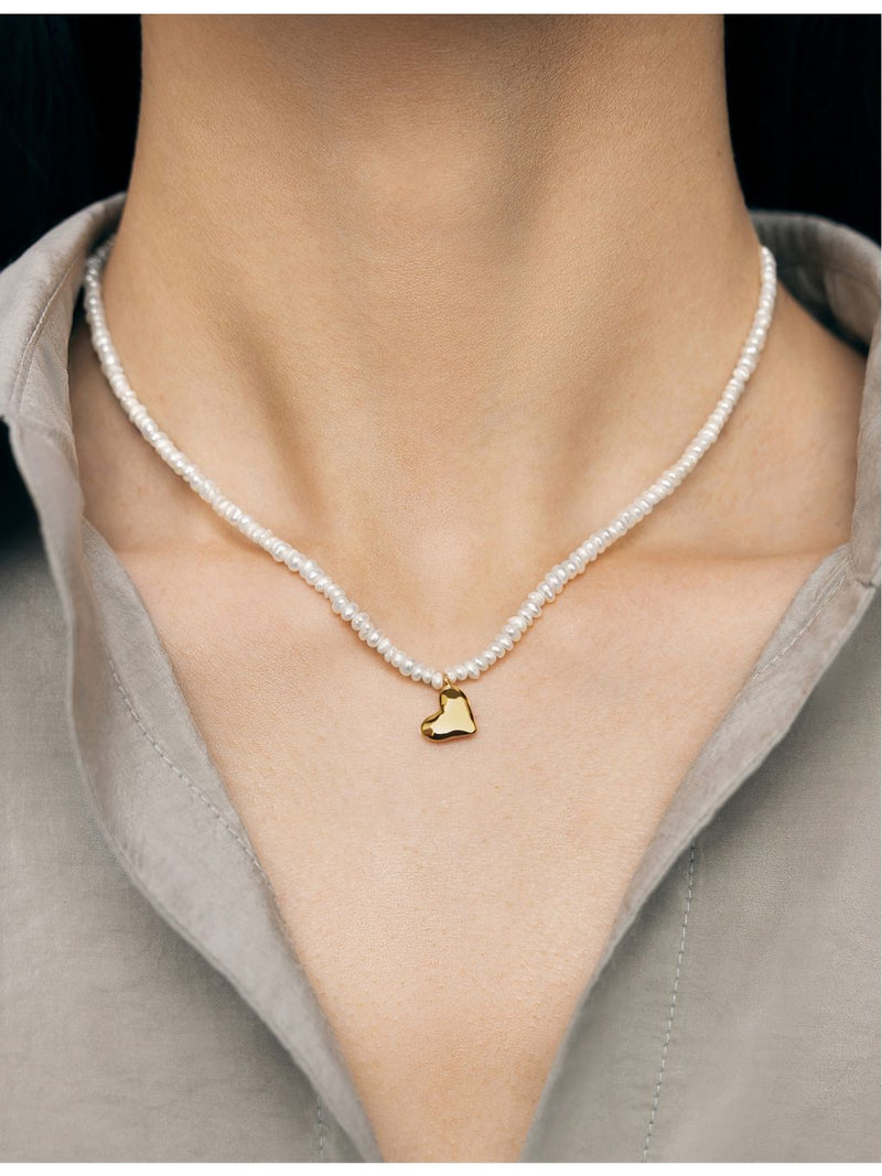 Monica Vinader pearl necklace 18ct gold-plated vermeil, imported from the UK