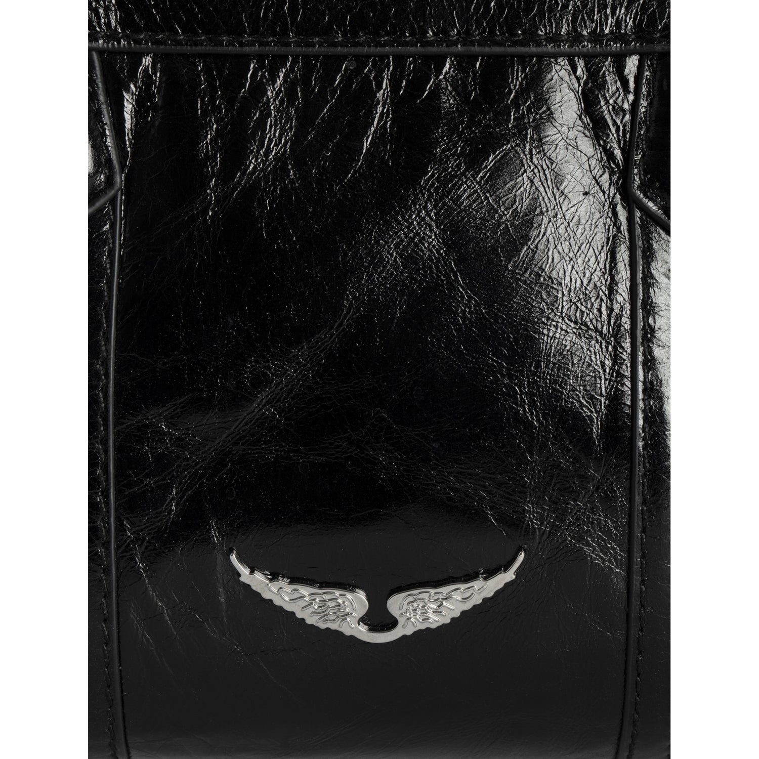 Zadig&Voltaire leather shoulder bag with wing embellishment, UK version