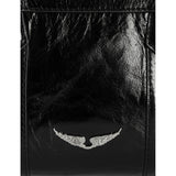 Zadig&Voltaire leather shoulder bag with wing embellishment, UK version