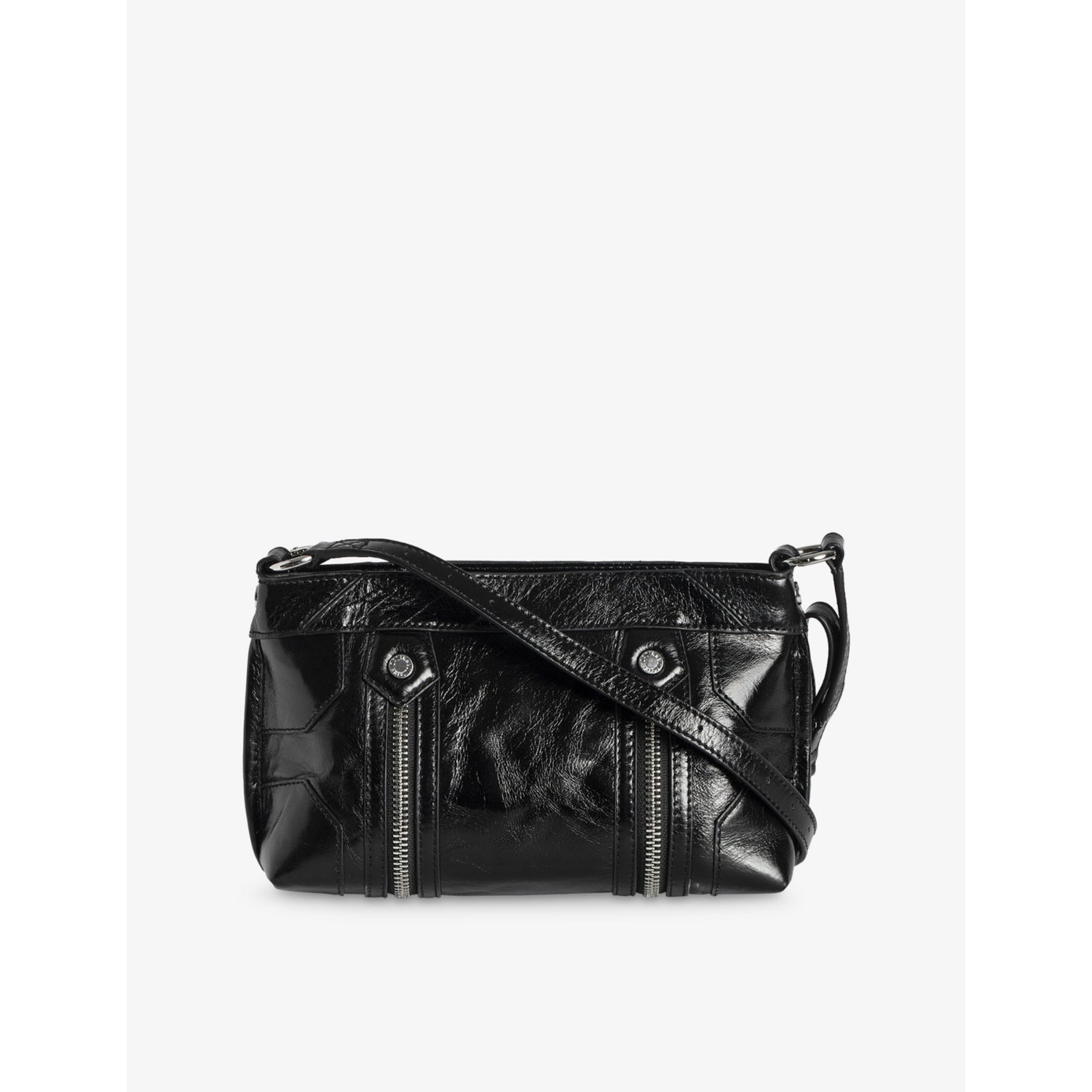 Zadig&Voltaire leather shoulder bag with wing embellishment, UK version