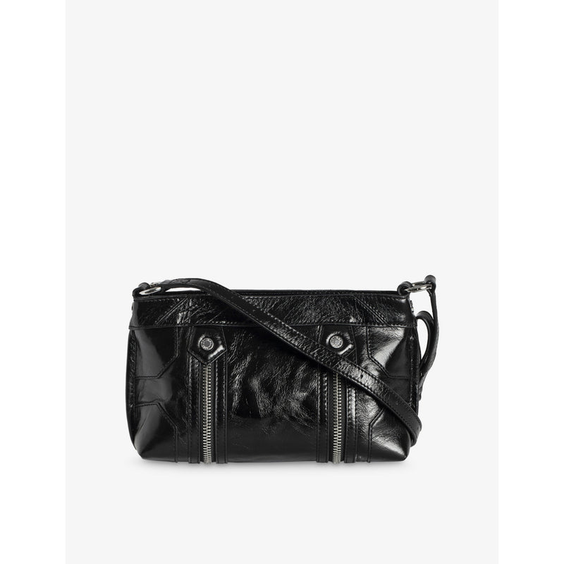 Zadig&Voltaire leather shoulder bag with wing embellishment, UK version