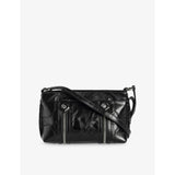 Zadig&Voltaire leather shoulder bag with wing embellishment, UK version