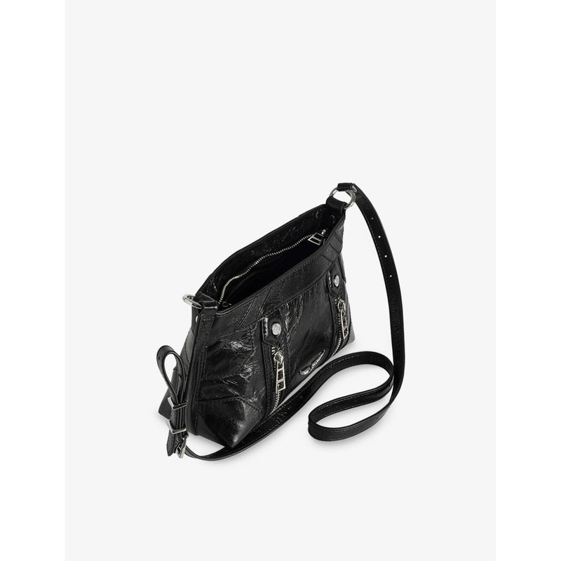 Zadig&Voltaire leather shoulder bag with wing embellishment, UK version