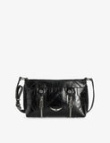 Zadig&Voltaire leather shoulder bag with wing embellishment, UK version