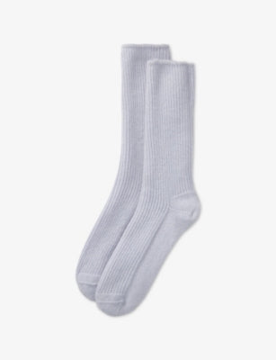 The White Company Ribbed Cashmere Bed Socks