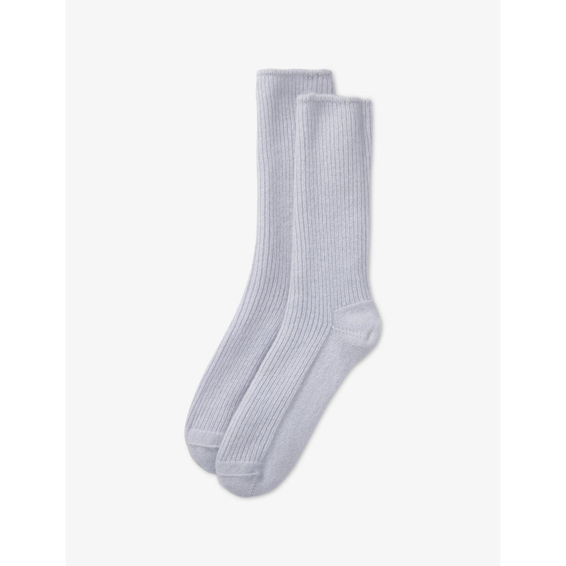 The White Company ribbed cashmere bed socks (British brand)