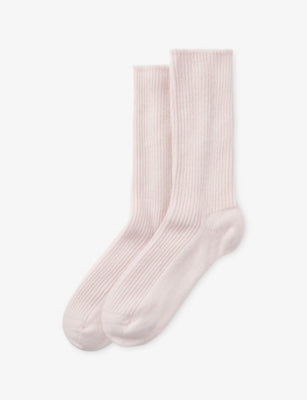 The White Company Ribbed Cashmere Bed Socks
