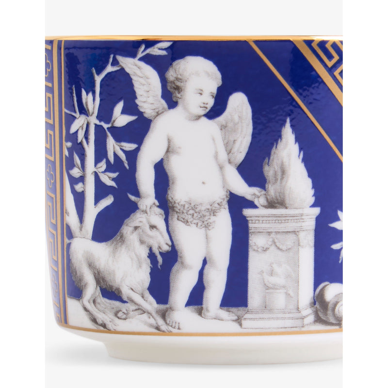 Wedgwood Renaissance gold graphic-print bone-china teacup and saucer set (British brand)