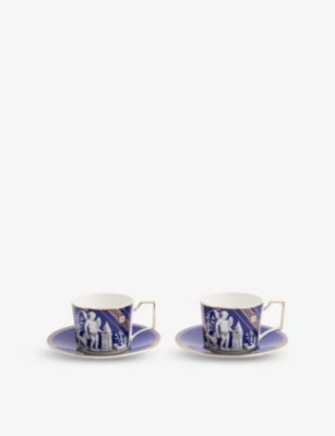 Wedgwood Renaissance Gold teacup and saucer set 250ml (British brand)