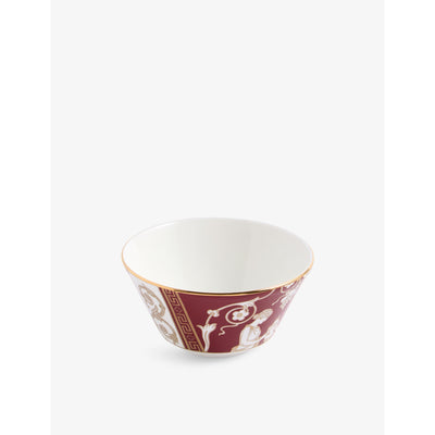 selfridges Wedgwood Renaissance Red Bone-China Rice Bowl 11cm- Buy online at McGrocer