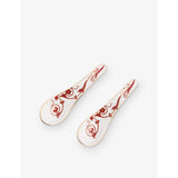 Wedgwood bone china soup spoon, Renaissance Red set, imported from the UK