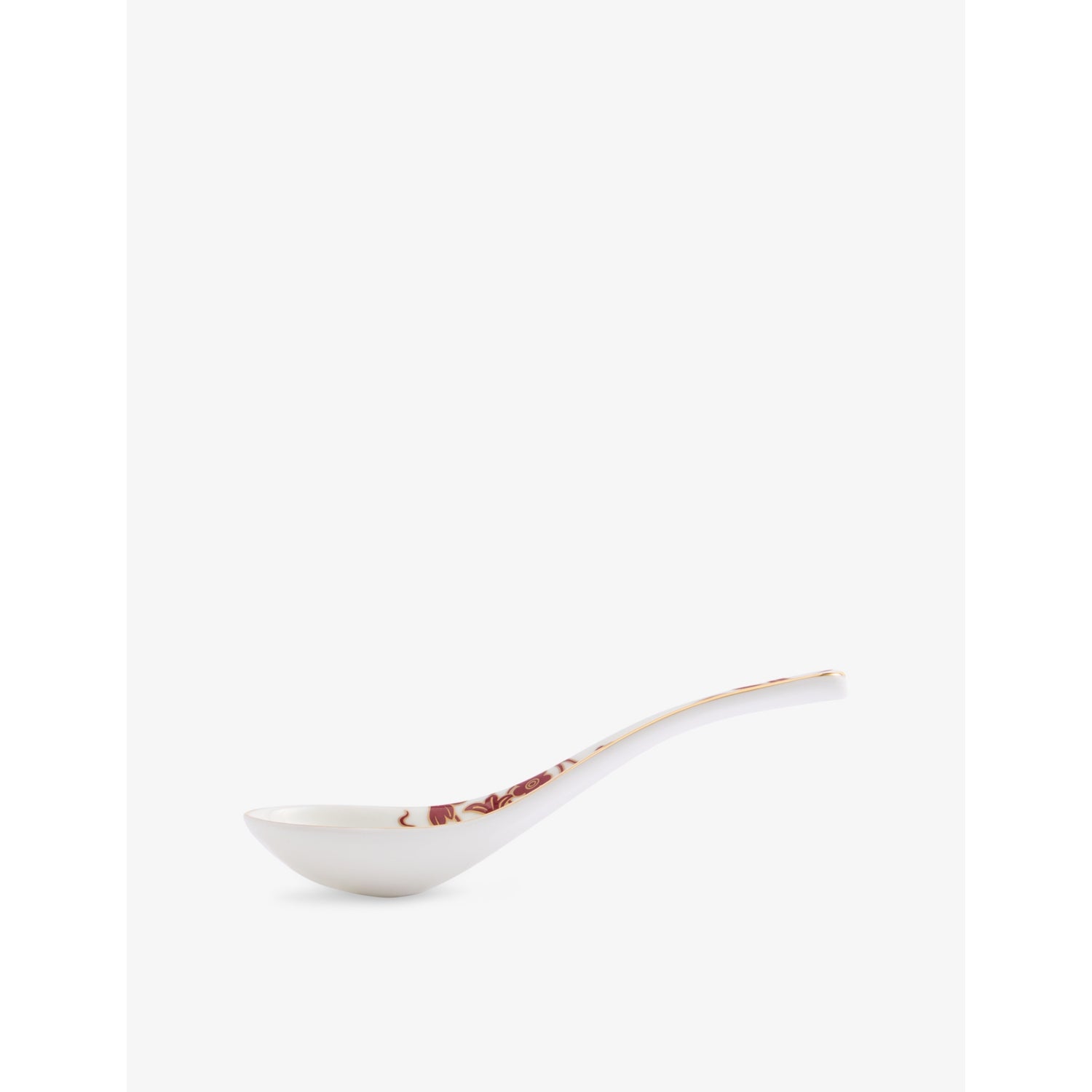 Wedgwood bone china soup spoon, Renaissance Red set, imported from the UK