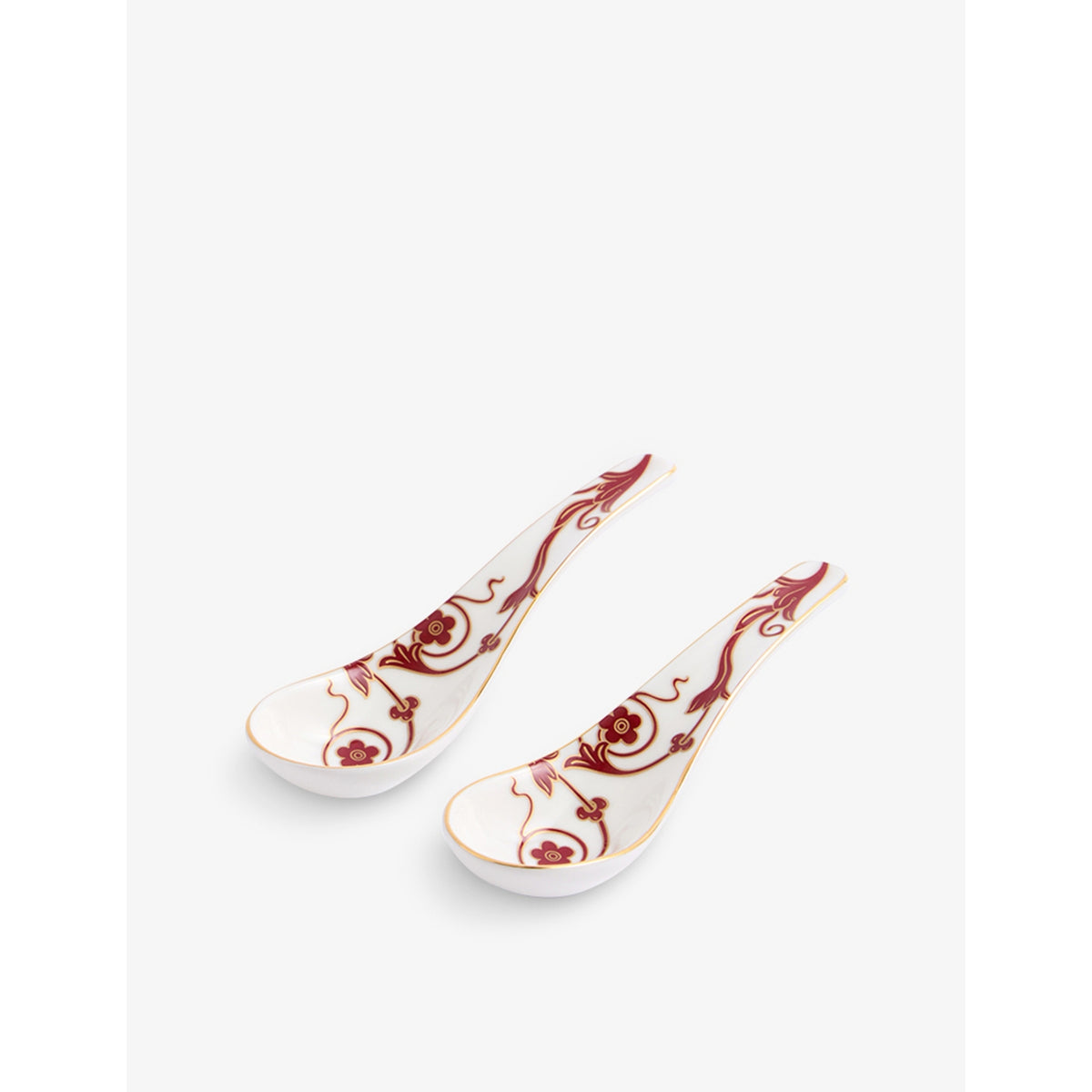Wedgwood bone china soup spoon, Renaissance Red set, imported from the UK