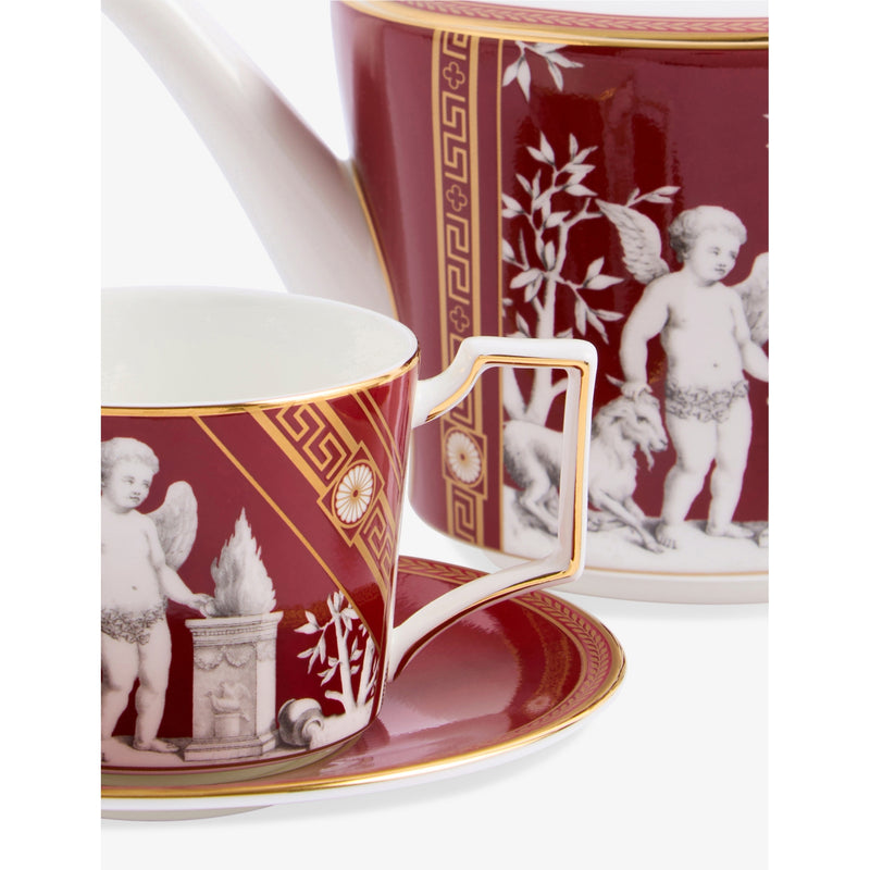 Wedgwood Renaissance Red bone china tea set, imported from the UK