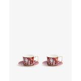 Wedgwood Renaissance Red bone china tea set, imported from the UK